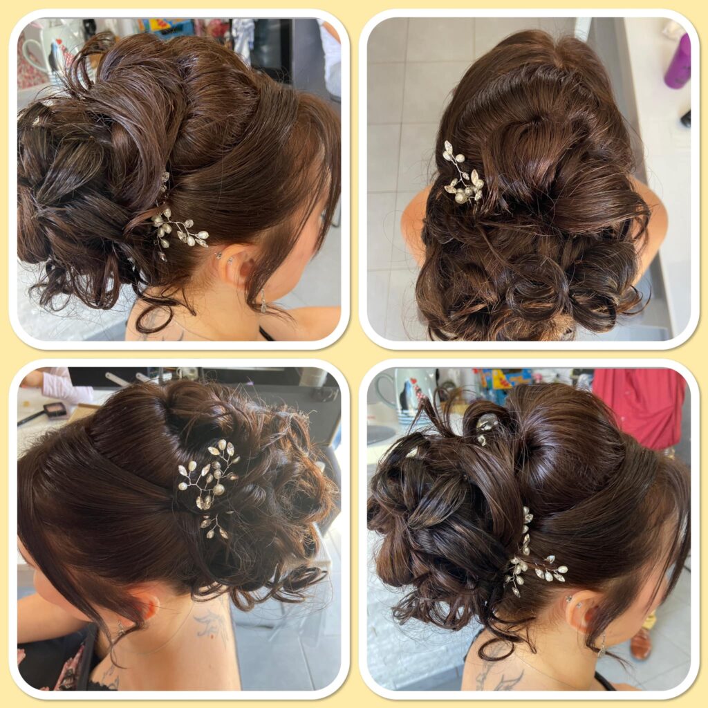 coiffure haute avec extension camouflé