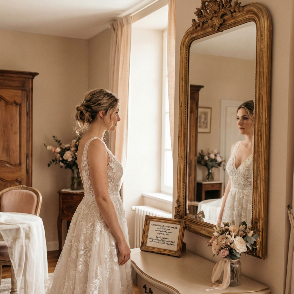 marier devant sont miroir