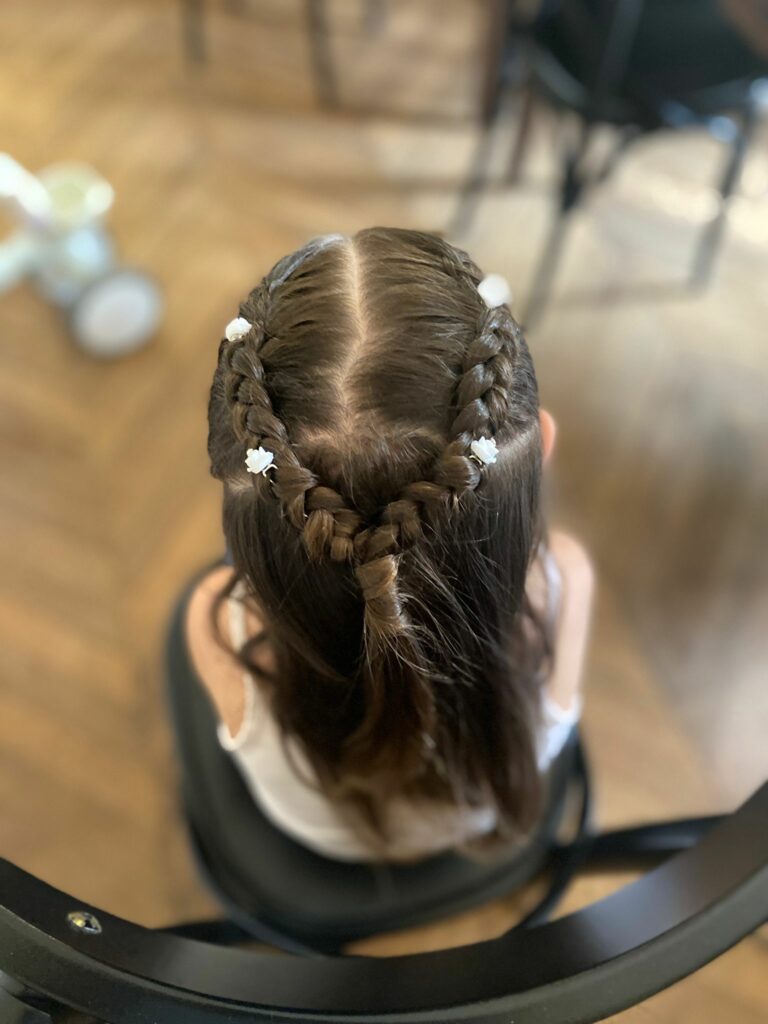 coiffure enfant tresse inversé