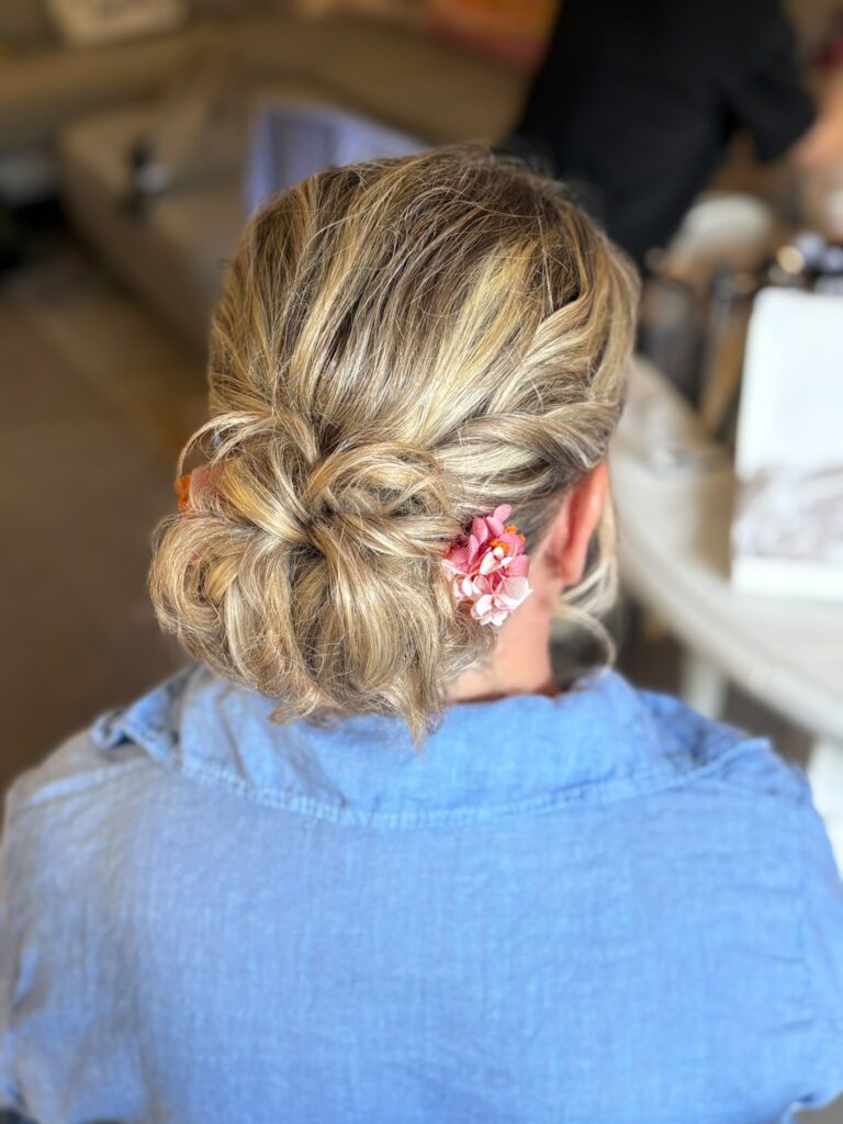 chignon bas maman mariee