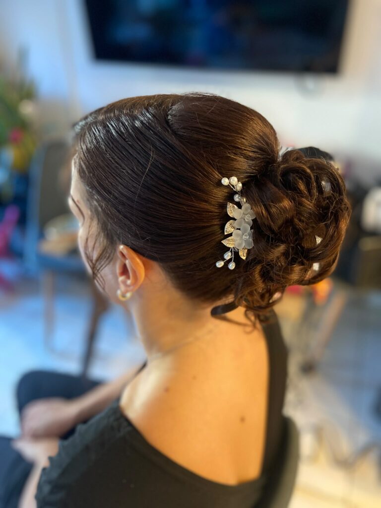 chignon mariée mis hauteur